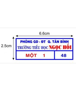 in bảng tên học sinh – phù hiệu trên vải keo dán 9 bt 05 6188 572x253