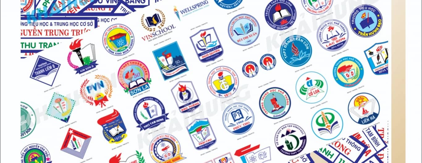 banner làm logo trường học khải hưng