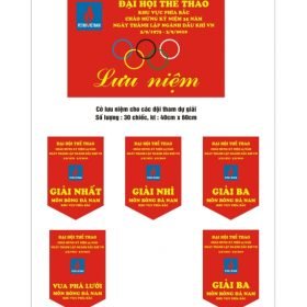 in cờ vải bóng đá